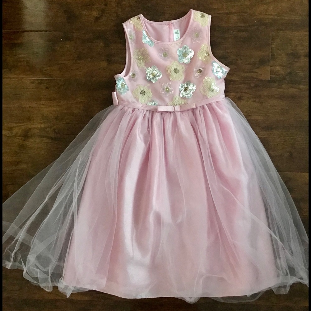 Pink Cherokee Tulle Dress with sequins 6/6x